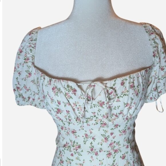 Pre-owned Reformation White Floral Dress - Picture 3 of 8